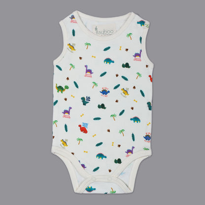 SLEEVELESS ONESIE- DINO