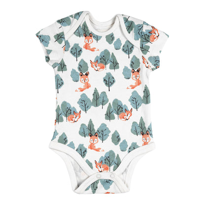 HALF SLEEVE ONESIE- CRAFTY FOX - ITSYBOO