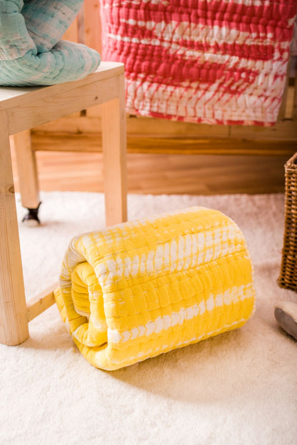 YELLOW - TYE DYE QUILT - ITSYBOO