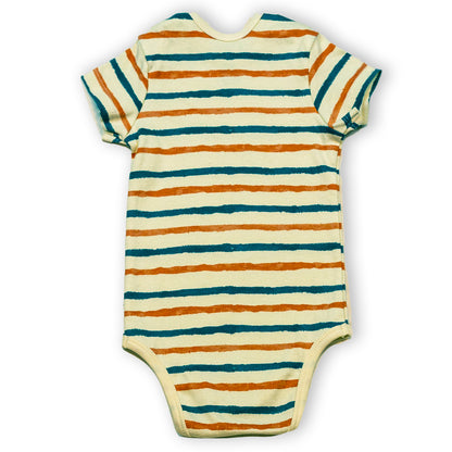 HALF SLEEVE ONESIE-STRIPE HYPE - ITSYBOO