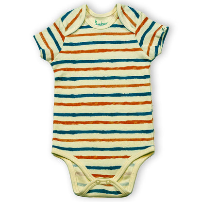 HALF SLEEVE ONESIE-STRIPE HYPE - ITSYBOO