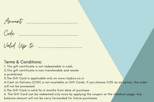 GIFT VOUCHER- ITS A BOY! - ITSYBOO