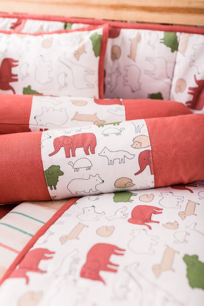 BABY BEDDING SET- RED JUMBO - ITSYBOO