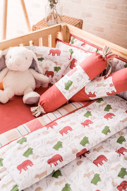 BABY BEDDING SET- RED JUMBO - ITSYBOO