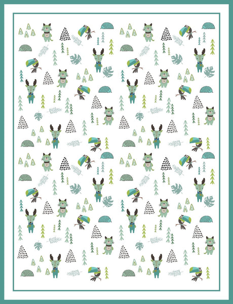 FOREST AND LILLY MUSLIN SWADDLE