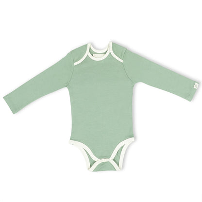 FULL SLEEVE ONESIE- SAGE GREEN - ITSYBOO