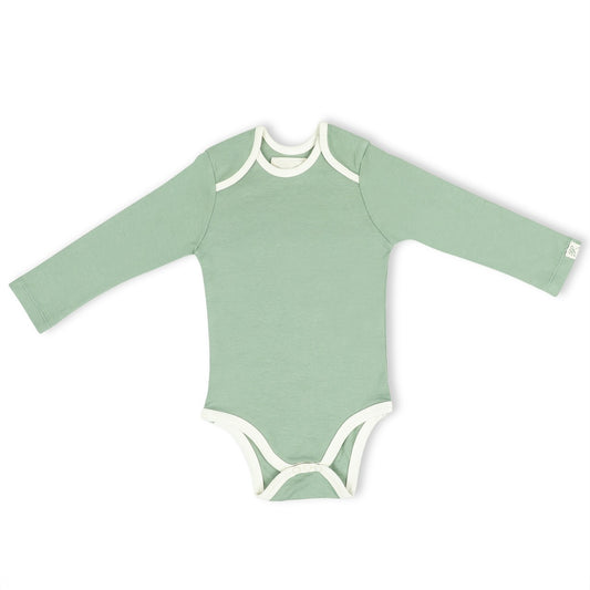 FULL SLEEVE ONESIE- SAGE GREEN - ITSYBOO