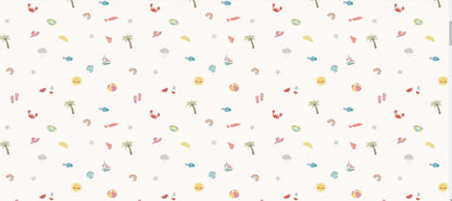BEACH THEME MUSLIN SWADDLE - ITSYBOO