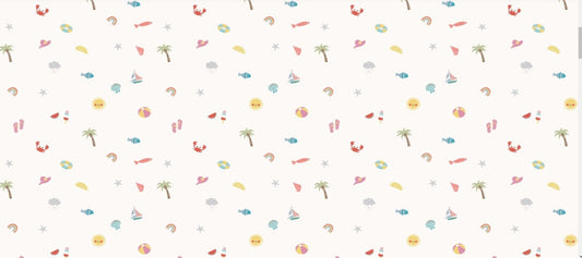 BEACH THEME MUSLIN SWADDLE - ITSYBOO
