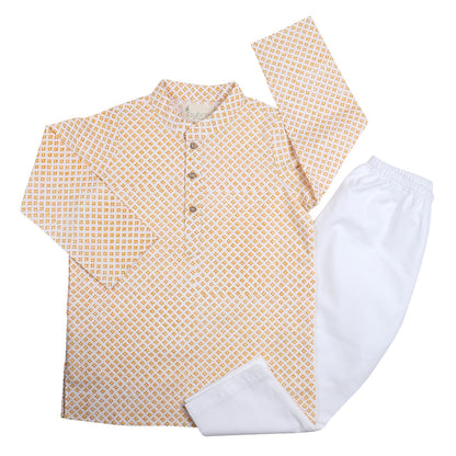 KURTA PYJAMA- YELLOW BLOCK - ITSYBOO