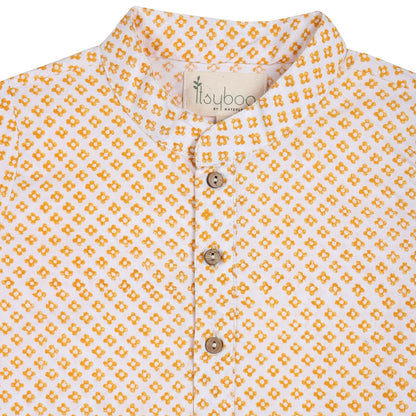 KURTA PYJAMA- YELLOW BLOCK - ITSYBOO