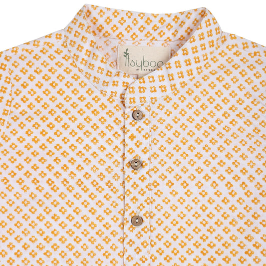 KURTA PYJAMA- YELLOW BLOCK - ITSYBOO