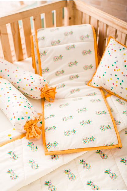 BABY BEDDING SET- PINEAPPLE - ITSYBOO