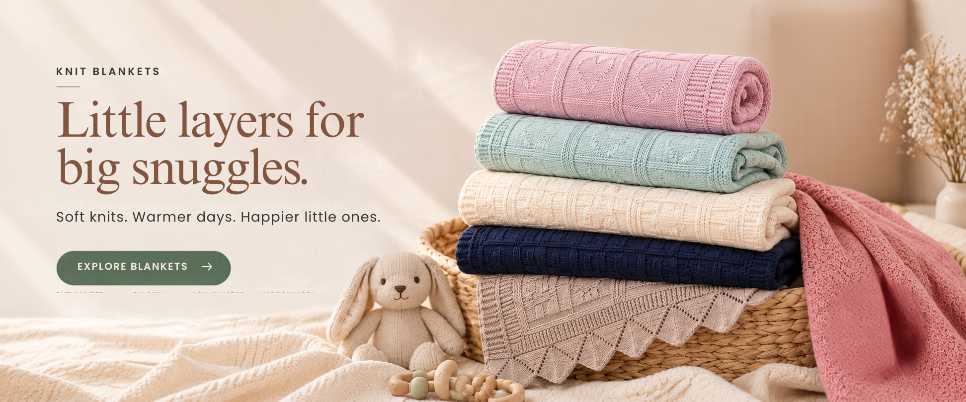 Knit Blankets - Little layers for big snuggles